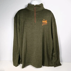 Pheasants Forever 1/4 Zip Pullover 3X Green Jacket Sweatshirt Fleece Hunting 3XL - Picture 1 of 9