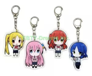 Juego de 4 Bocchi The Rock Acrílico Llavero Ikuyo Kita Yamada Nijika Hitori v2 - Imagen 1 de 2