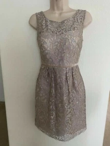 Vestido plateado de encaje sin mangas Jenny Yoo talla 0 nuevo con etiquetas $485 #189 - Imagen 1 de 4