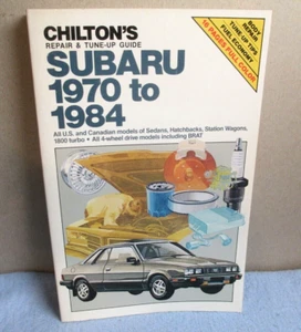Chilton Repair Tune-Up Manuel Guide Subaru 1970-1984 US & Canadian Models Car - Picture 1 of 7