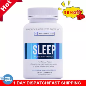 120 Capsules Relaxium Sleep -Helps Relax and Promote Natural Sleep, Sleep G QXM - Picture 1 of 11