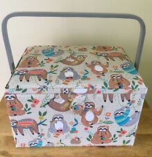 SEWING BASKET BOX 'SLOTH' DESIGN Large Size SUPER QUALITY MRL566