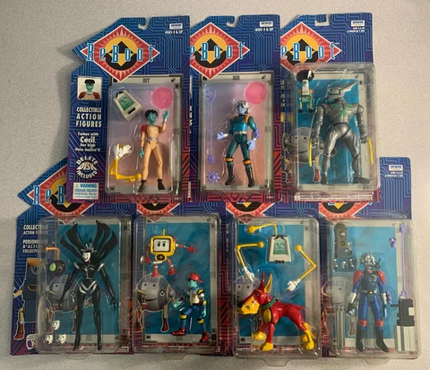 1996 Irwin Toys Lot Of 7 Reboot Figures -Sealed- Frisket, Hexadecimal, Enzo&More Cover