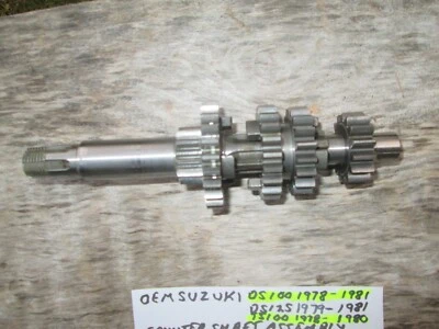 Suzuki TS100 / TS125 / DS100 / DS125 COUNTER SHAFT ASSEMBLY 24120-48001 - Image 1 of 4