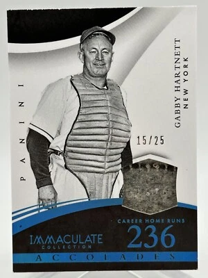 GABBY HARTNETT 2015 PANINI IMMACULATE COLLECTION ACCOLADES PATCH BLUE /25 HOF - Image 1 of 2