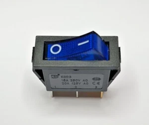 Interruttore a bilanciere on/off illuminato blu - 3 pin / 2 posizioni - gratuito UK P&P - Foto 1 di 3