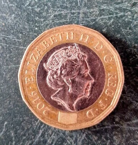 One Pound Münze 2016 ELISABETH II D G REG F D - Bild 1 von 2