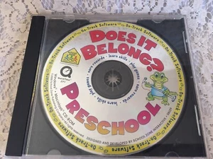 Preschool Ser.: Does It Belong?  CD-ROM 2000 Windows/Mac - Picture 1 of 2