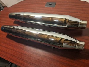 2014 HARLEY DAVIDSON DYNA STREET BOB OEM STOCK EXHAUST #1882 - Picture 1 of 8