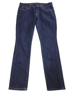 Old Navy Womens Skinny Blue Denim Jeans Stretch Dark Wash Size 8 - Picture 1 of 11