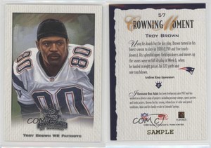 2002 Donruss Gridiron Kings Sample Gold Troy Brown #57