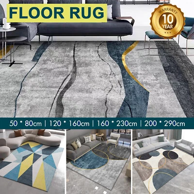 Modern Floor Carpet Mat Rug Area Carpet Large Soft Bedroom Living Room Anti-Slip - image 1 of 4