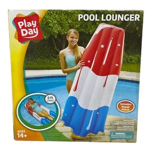Tumbona de piscina Play Day paleta de 6 pies de largo incluye parche de reparación - Imagen 1 de 2