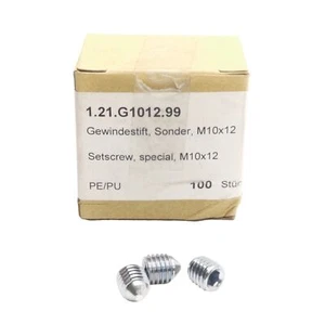 Lot of 100 Maytec 1.21.G1012.99 Stainless Steel Set Screws, M10 x 12mm Length - Picture 1 of 3