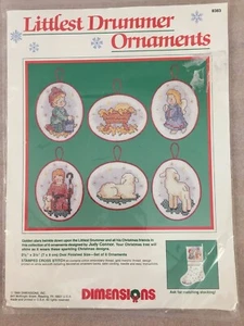 LITTLEST DRUMMER ORNAMENTS Christmas cross stitch Dimensions NIP nativity #8383 - Bild 1 von 3