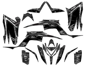 Kit de gráficos Raptor 700 Apache Grey Senge 2013-2020 compatible con Yamaha - Imagen 1 de 7
