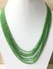 Tsavorite Faceted Beads Necklace Natural Gemstone
