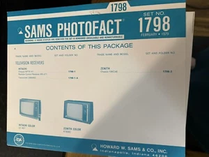 Set completo folder fotofatto Sam vintage 1798 febbraio 1979 Hitachi Zenith - Foto 1 di 4