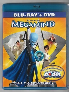 Megamind [1988] Blu-ray + DVD (with The Button Of Doom) Will Ferrell, Brad Pitt - Picture 1 of 4