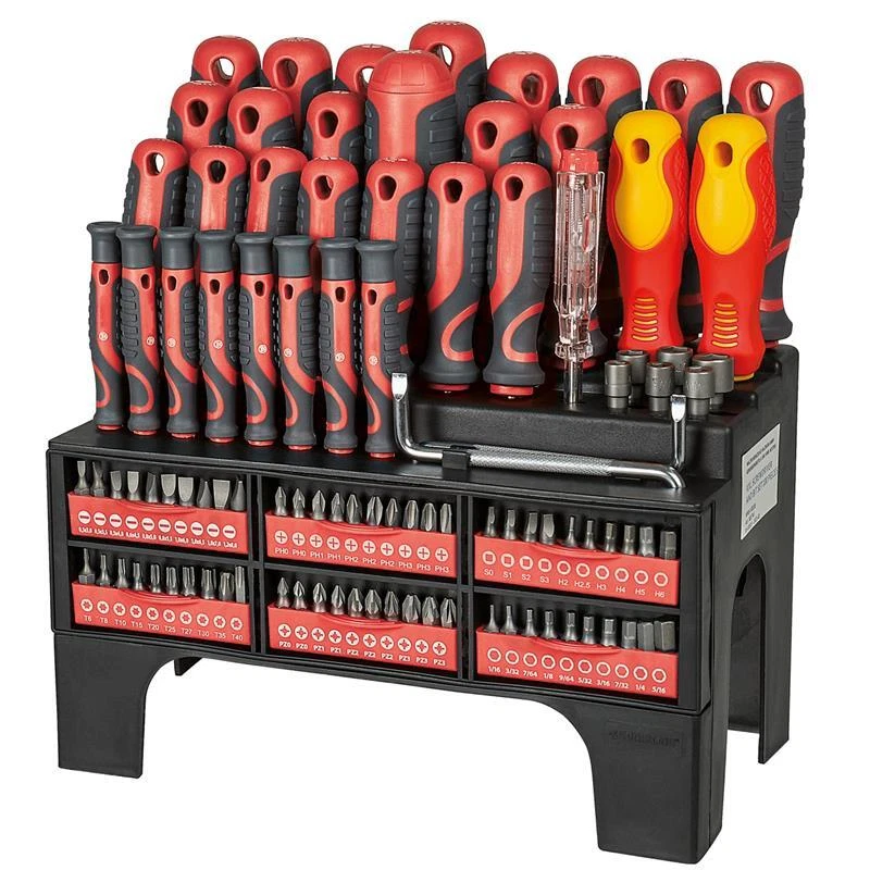 HARFINGTON Schlitzschraubendreher SL6, 41,5 Cm – Magnetisch, CR-V Stahl, Ergonomischer Griff, Gelb