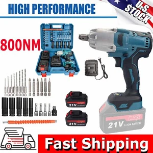 Zistel MAX 800Nm Electric Impact Wrench 1/2" Cordless Wrench + 2 LI-ION Battery - Picture 1 of 13