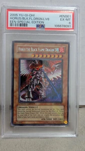 HORUS BLACK FLAME DRAGON LV8 EEN-ENSE1-2005 YU-GI-OH! -psa6 - Picture 1 of 2