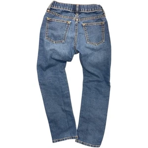 OLD NAVY Size 8 128 Boys Denim Skinny Jeans Slim Adjustable Waist Medium Wash - Picture 1 of 4