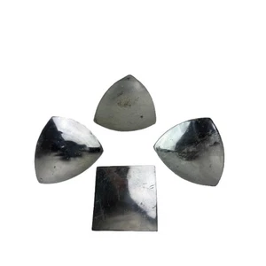 Crate & Barrel Silver Plates Stainless Steel 3-Triangle 1-Square Dinnerware Set - Picture 1 of 15