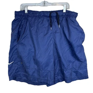 Vintage Nike Swim Trunks Shorts Men’s Large Blue Mesh Lined Drawstring 90s Baggy - Picture 1 of 4