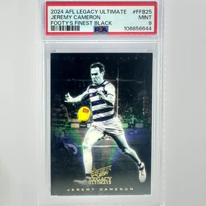 2024 Select Legacy Ultimate Jeremy Cameron Footys Finest Black /30 PSA 9 - Picture 1 of 3