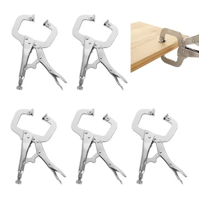 5 Pcs 6 Inch C Clamp Locking Pliers Heavy Duty Welding Clamps Vise Grip Clamp... - Image 1 of 4