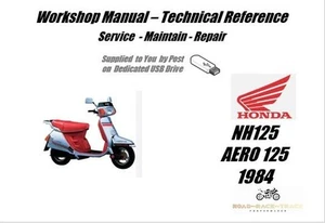 Honda NH125 NH 125 AERO 125 Service Repair Workshop Manual USB 1984 - Picture 1 of 11