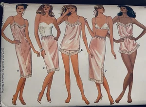 Butterick 5740  Misses' Sexy Slip Camisole Panties Teddy Half Slip  SZ 18-22 - Picture 1 of 5