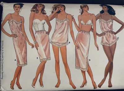 Butterick 5740  Misses' Sexy Slip Camisole Panties Teddy Half Slip  SZ 18-22 - Image 1 of 4