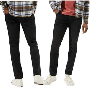 American Eagle Slim Leg Jeans AE AirFlex+ Mid Rise Stretch Washed Schwarz 38 x 33 - Bild 1 von 7