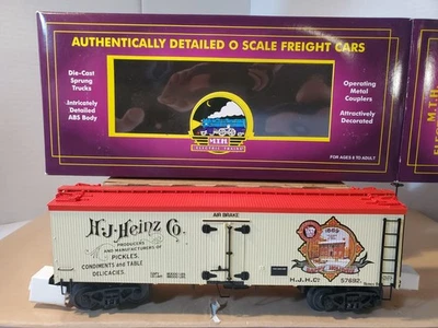 MTH 20-94322 Heinz Felices Fiestas 1869 36' Coche Frigorífico Ladado de Madera # 57692 Nuevo OB Foto 1 de 4