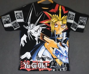 Vintage Yu-Gi-Oh Anime AOP Card Game Size XL Double Sided Modern Print T-Shirt - Picture 1 of 4