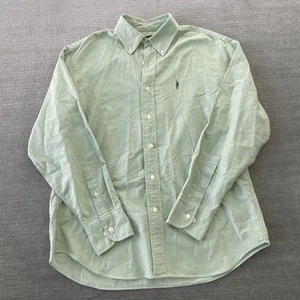 Vintage 90er J. Crew Ruderer Logo mintgrün Oxford Tuch Baumwolle Button Down Hemd M - Bild 1 von 7