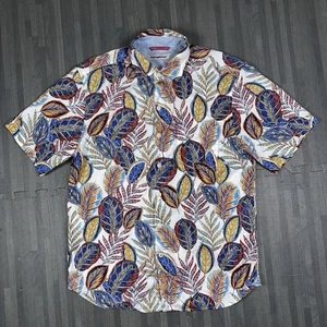 Tommy Bahama Men's Camp Shirt SS Button-up Floral 100% Cotton Size Small S - Picture 1 of 8