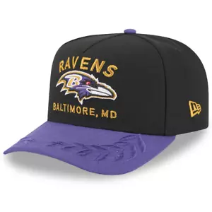 Baltimore Ravens New Era 2025 NFL Draft A-Frame 9FIFTY Snapback Hat Cap Men's - Picture 1 of 5