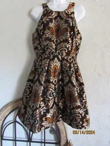 Gianni Bini nwt sz M jacquard party dress black/ copper silver embroidery - Picture 1 of 6