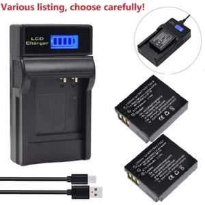 Battery or USB LCD Charger for Leica BP-DC4 & LEICA C-LUX1 D-LUX2 D-LUX3 D-LUX4 - Picture 1 of 44