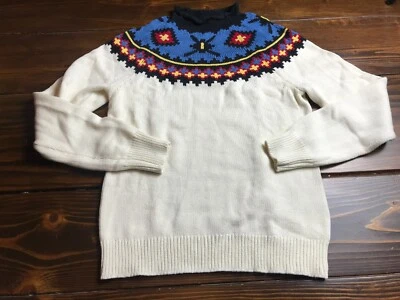 Suéter Chaps, Para Mujer Talla Mediana, Azul Crema, Azteca, Pullover Foto 1 de 4