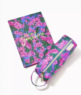 Lilly Pulitzer Sketchbook Notebook Pad Pencil Case Pouch Desk Accessories Safari - Image 1 of 4