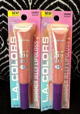 🌺2pk LA COLORS LUSTROUS C68983 CREAMY NUDE PEACH LIP PLUMPING LIQUID LIPSTICK - Image 1 of 4