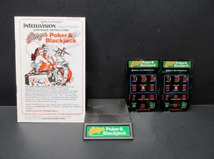 Las Vegas Poker & Blackjack, Intellivision, Mattel '79, Cart., Manual & Overlays - Picture 1 of 1