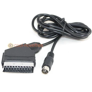 SEGA SATURN RGB SCART TV LEAD WITH STEREO AUDIO 1.8 METRES - Picture 1 of 3