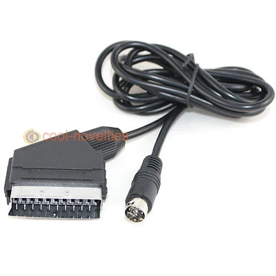 SEGA SATURN RGB SCART TV LEAD WITH STEREO AUDIO 1.8 METRES - Image 1 of 3