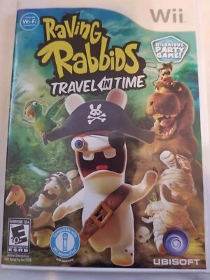 WII RAVING RABBIDS TRAVEL IN TIME GAME ACTION ADVENTURE FAMILY FUN - Image 1 of 3