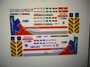 AMR American Medical Response Ambulance Decals 64 scale (Greenlight Size) - Picture 1 of 1
